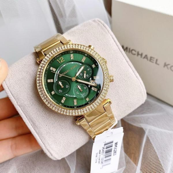 Mi_chael_Kors Parker Gold-Green