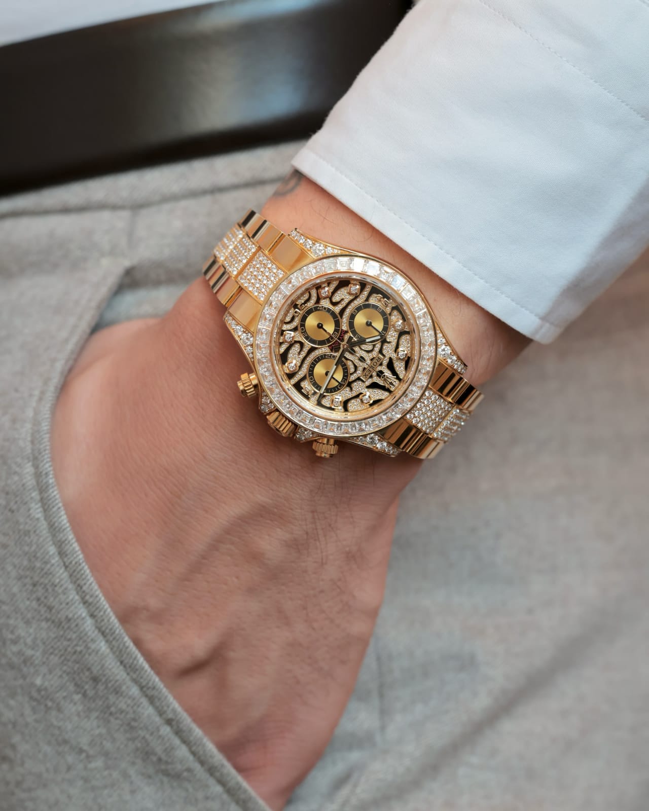 RLX Eye_Of_The_Tiger Golden Bracelet Premium Quality Royal_Watch_Store_IN