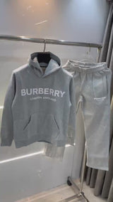 Burberr y Brown Logo Print Imported Tracksuit