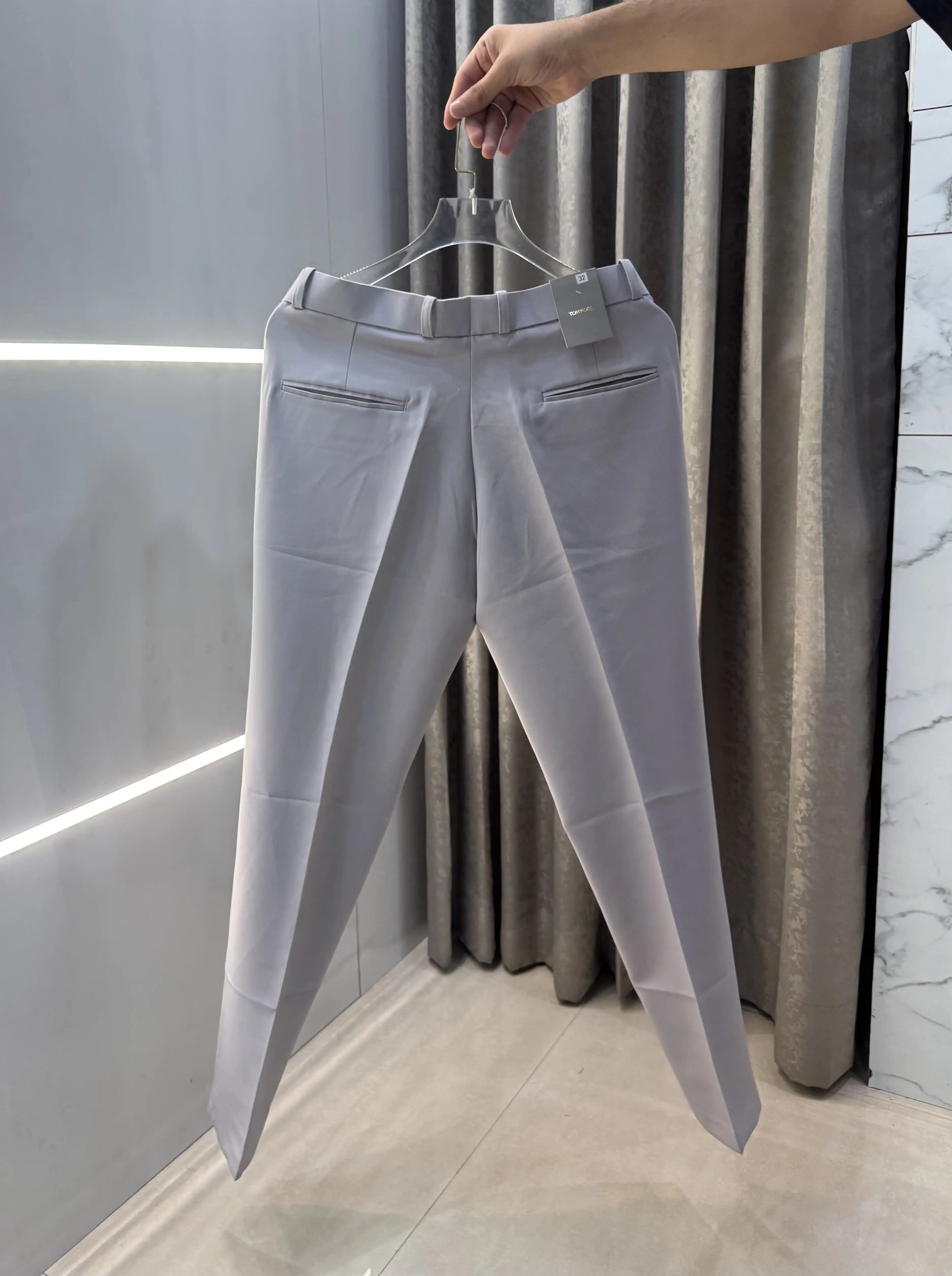Tomfo_rd Light Grey Premium Imported Trouser