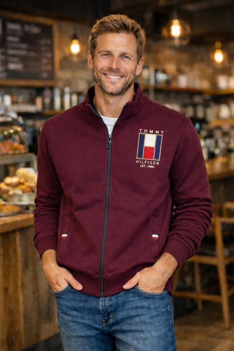 TOMY ZIPPER JACKET MARRON M439-MR