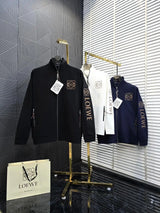 Lo-EWe White Embroidery Logo Imported Tracksuit