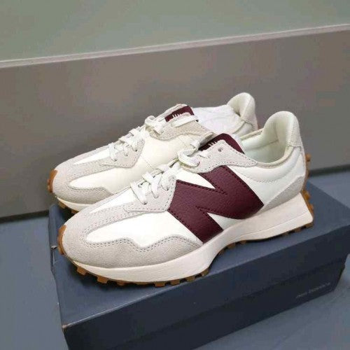 new balancee 327 Moonbeam Burgundy