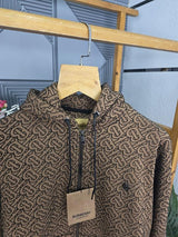 BUR B ZIPPER HODDIE BROWN M432-BR