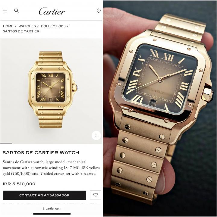 Cartie_r Santos Automatic