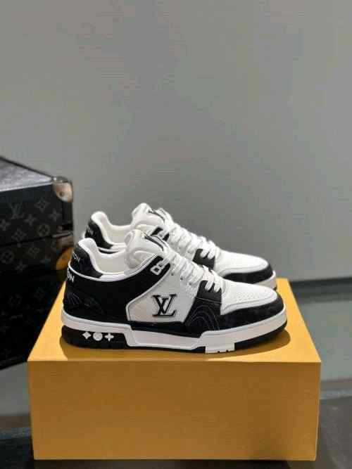 louiss Vuitton Trainer Nigo Denim Black White