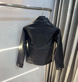 Lacost e Black Imported Premium Leather Jacket