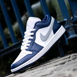 Air Jordan 1 Low Midnight NavyWolf Grey
