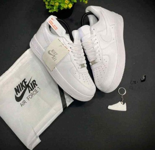 Nikee Airforce 1 White Pure Leather Ua Quality