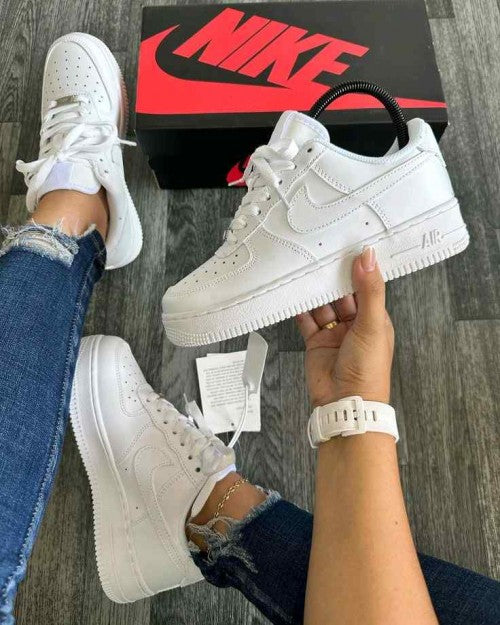 Nikee Airforce 1 White Pure Leather Ua Quality