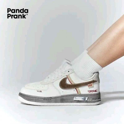 Nikee Airforce 1x Panda Prank Fog Wrapped