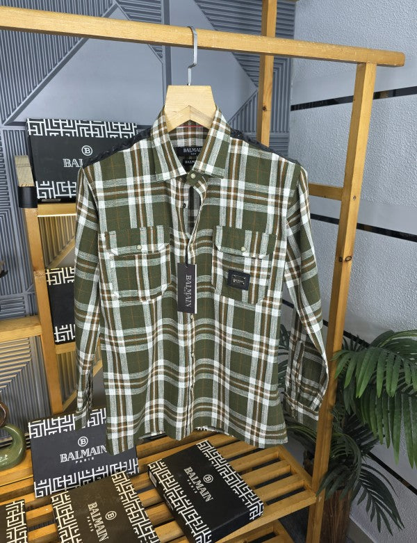 Balm Check Cotton Shirt 06 M463-06