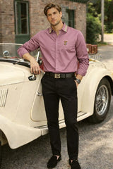 Br Shirt Brgundy K169-BG