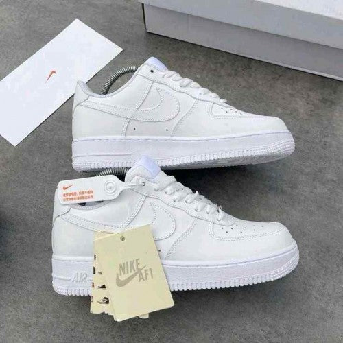 Nikee Airforce 1 White Pure Leather Ua Quality