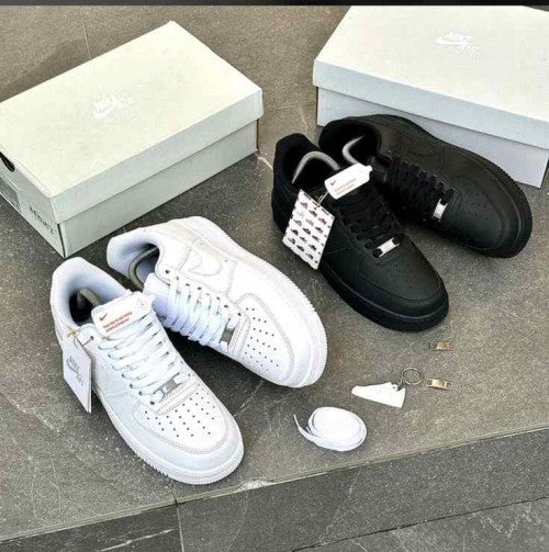 Nikee Airforce 1 White Pure Leather Ua Quality