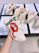 Guccii. Rhyton Mouth Print Sneakers
