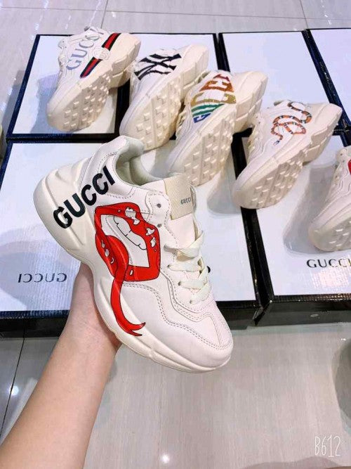 Guccii. Rhyton Mouth Print Sneakers