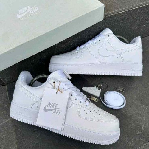 Nikee Airforce 1 White Pure Leather Ua Quality