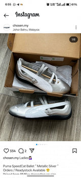 Pumaa speedcat ballet Silver