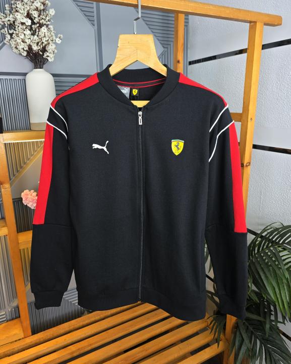 Ferr_ari Mens Jacket Black K181-BK