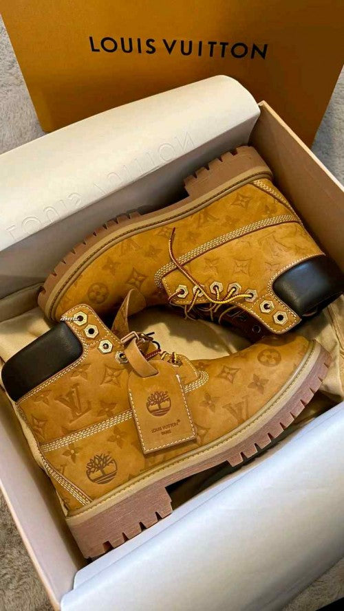 Louis Vuittonn X Timberland Ankle Boots
