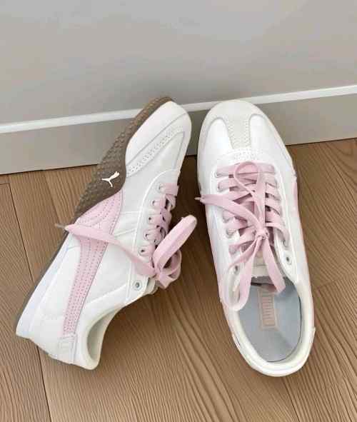 PUMAA Bella UT Canvas White Pink For Girls