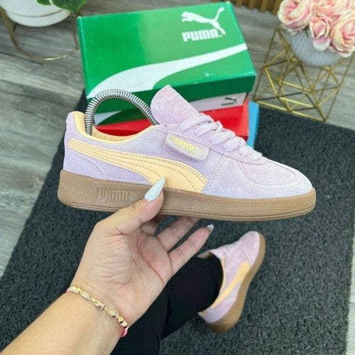 Pumaaa palermo sneakers in pink orange
