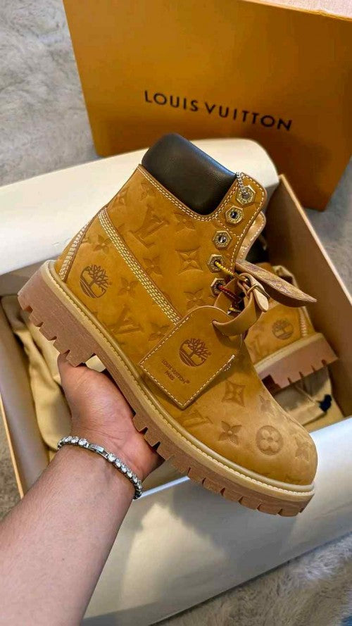 Louis Vuittonn X Timberland Ankle Boots