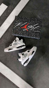 Air Jordan Retro 4 Military Black For Mens Semi UA