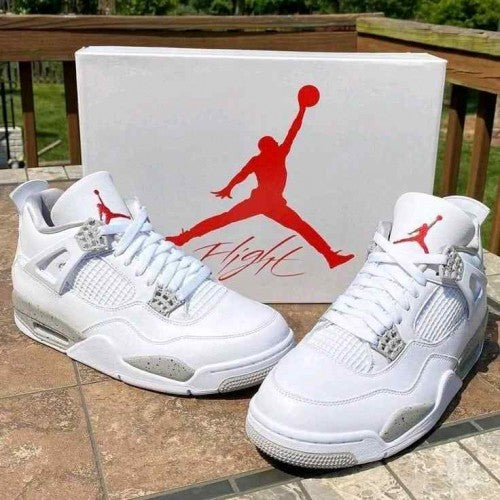 Nikee Air Jordan Retro 4 Oreo Semi Ua
