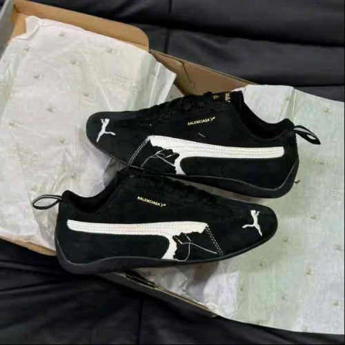 Pumaa. x Balenciaga Speedcat Suede Distressed BLACK