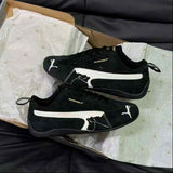 Pumaa. x Balenciaga Speedcat Suede Distressed BLACK