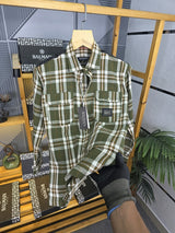 Balm Check Cotton Shirt 06 M463-06