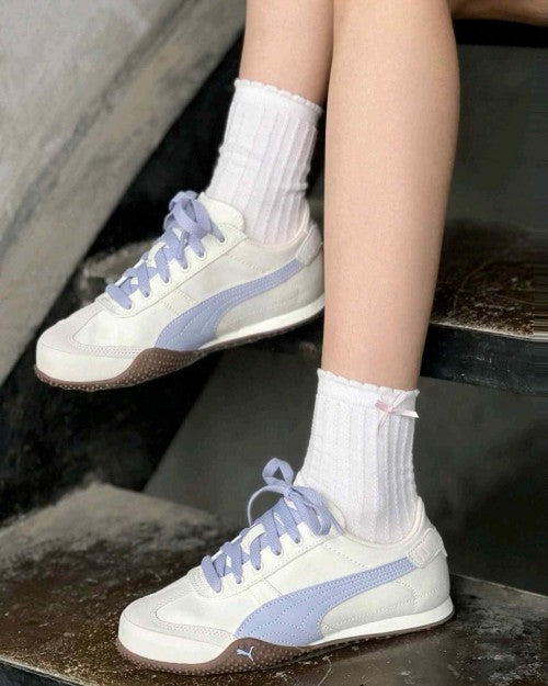 Pumaa Bella UT Canvas White Blue For Girls