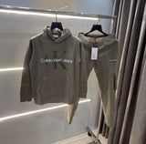Calvin Klein Olive Premium Classic Tracksuit