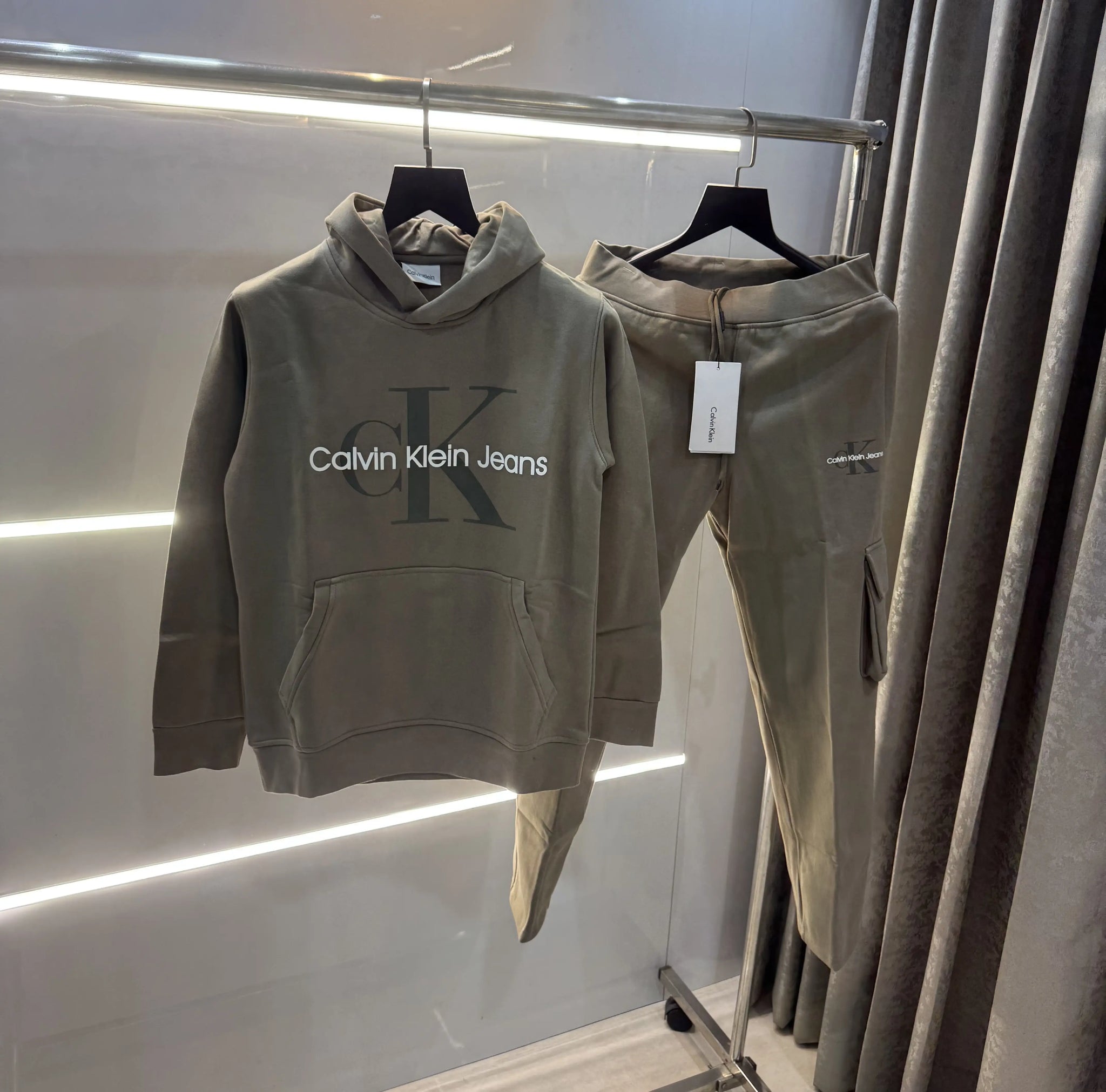 Calvin Klein Olive Premium Classic Tracksuit