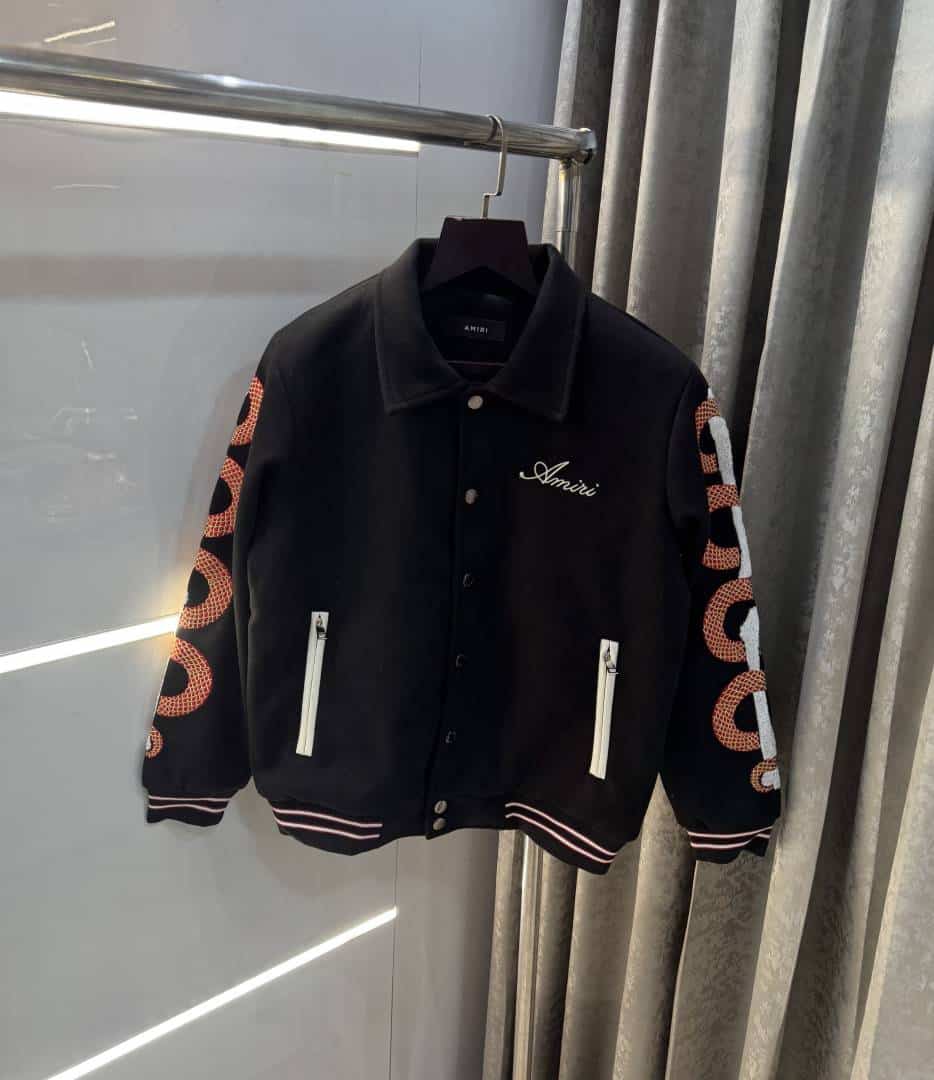 AMIR I Black Designer Gill Edition Imported Varsity Jacket