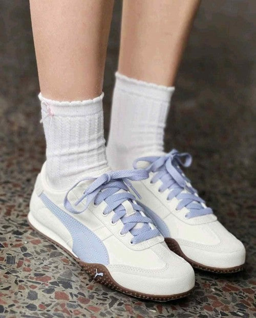 Pumaa Bella UT Canvas White Blue For Girls