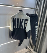 N!ke Beige Grey Logo Work Premium Tracksuit