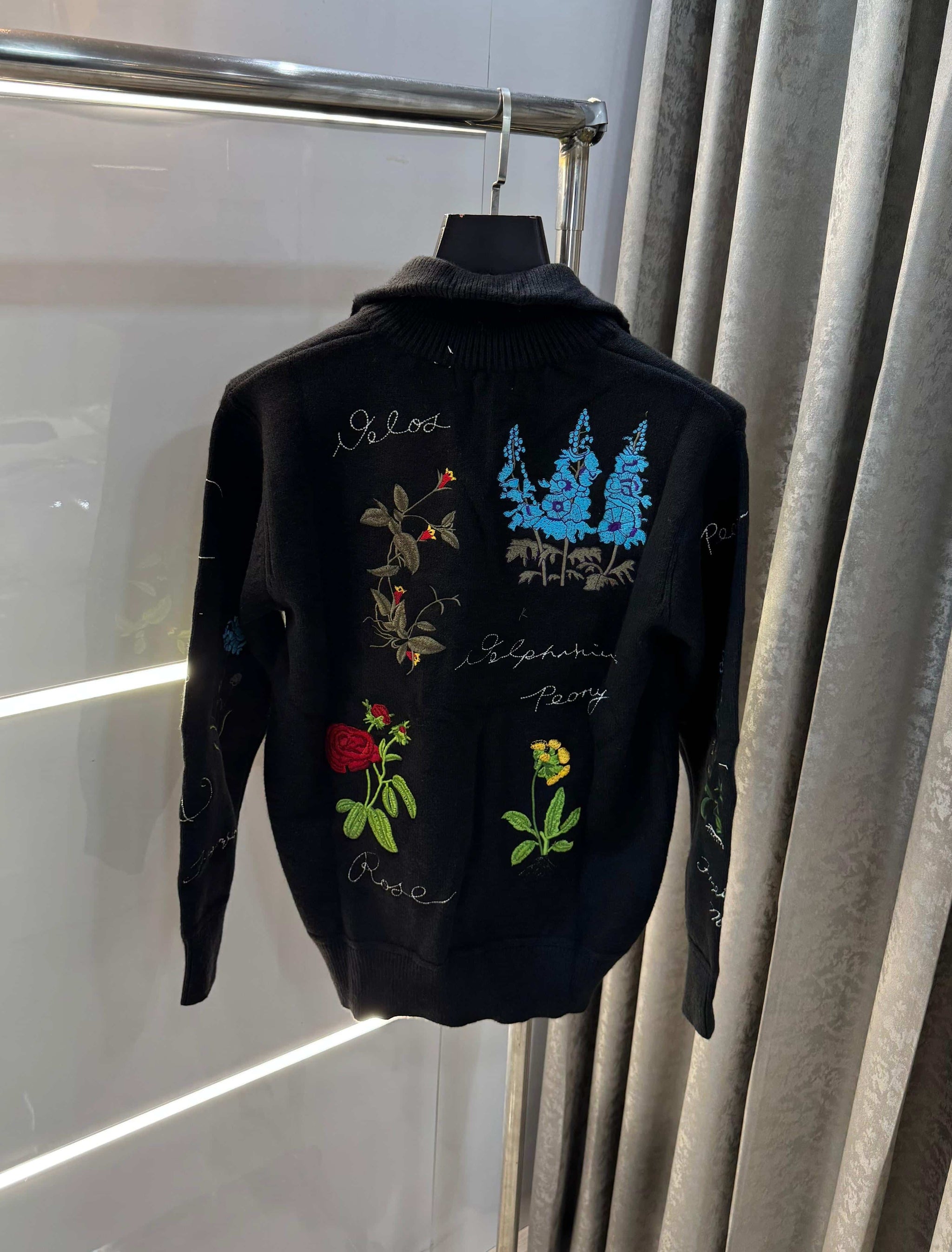 Christian Dio r Black Aujla Edition Imported Knitted Pull Over