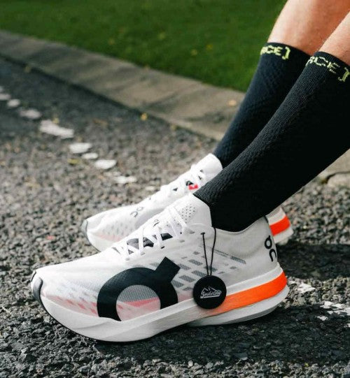 on Cloudboom Strike White Orange