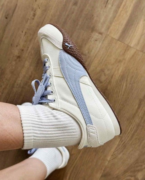 Pumaa Bella UT Canvas White Blue For Girls