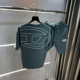Diese l Green Back Print Premium Oversized Cord Set