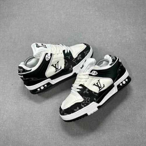 louiss Vuitton Trainer Nigo Denim Black White