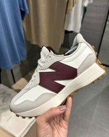 new balancee 327 Moonbeam Burgundy