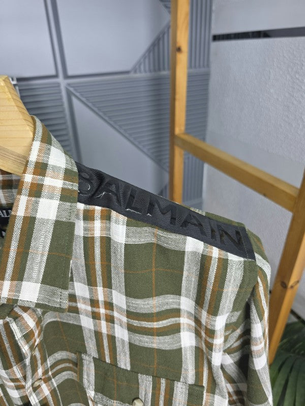 Balm Check Cotton Shirt 06 M463-06