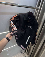 AMIR I Black Designer Gill Edition Imported Varsity Jacket