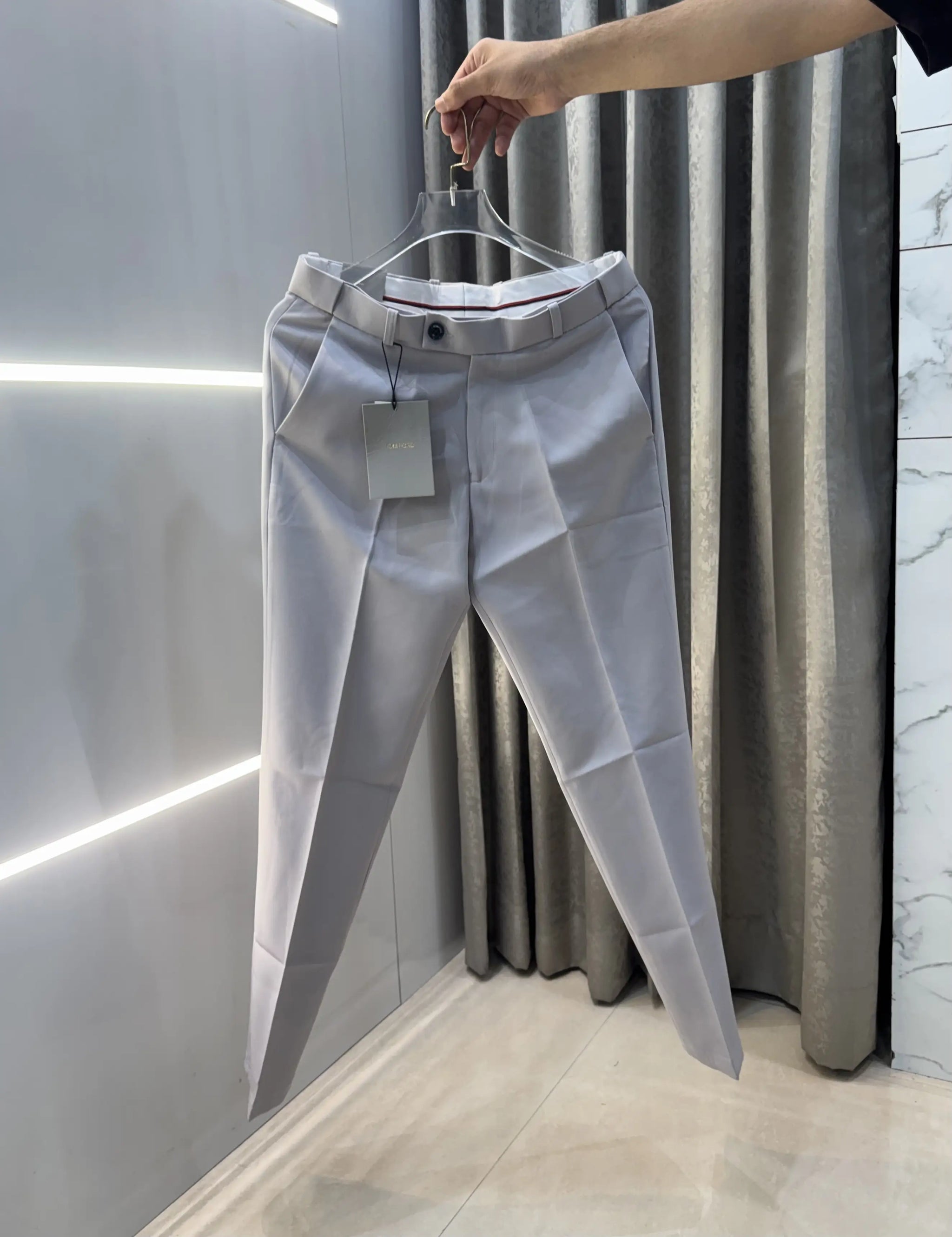 Tomfo_rd Light Grey Premium Imported Trouser
