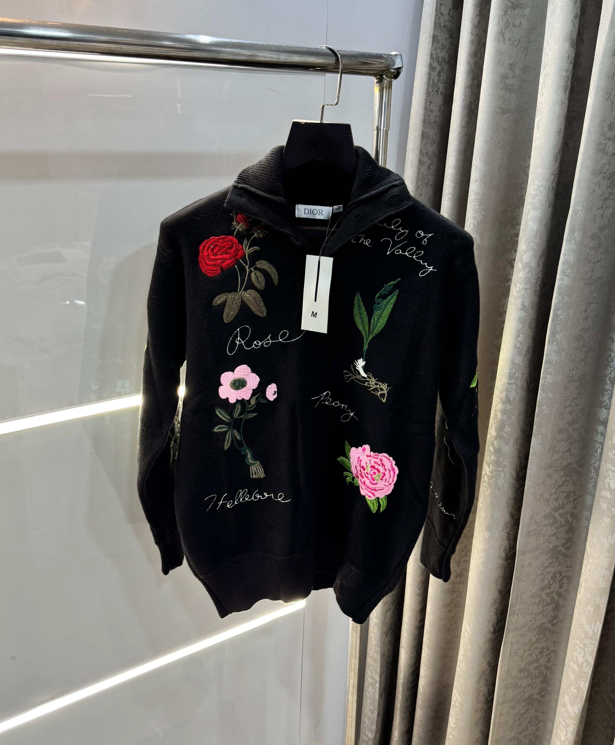 Christian Dio r Black Aujla Edition Imported Knitted Pull Over