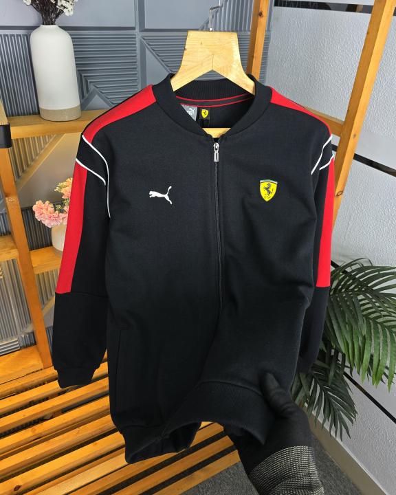 Ferr_ari Mens Jacket Black K181-BK